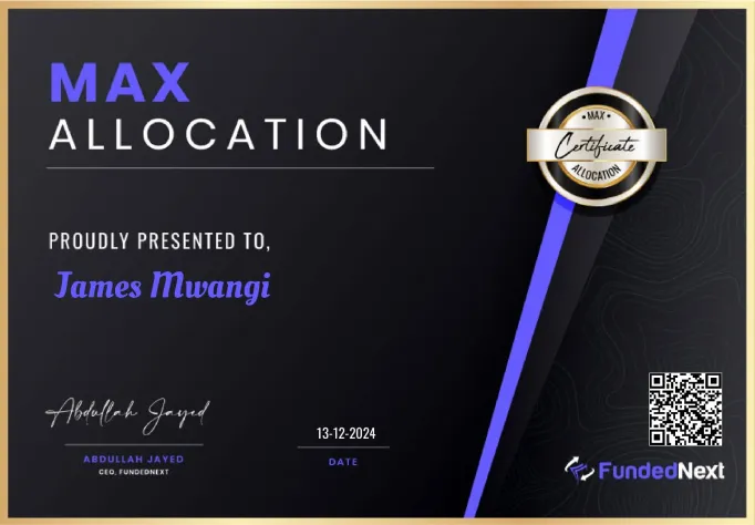 Funded trader certificate