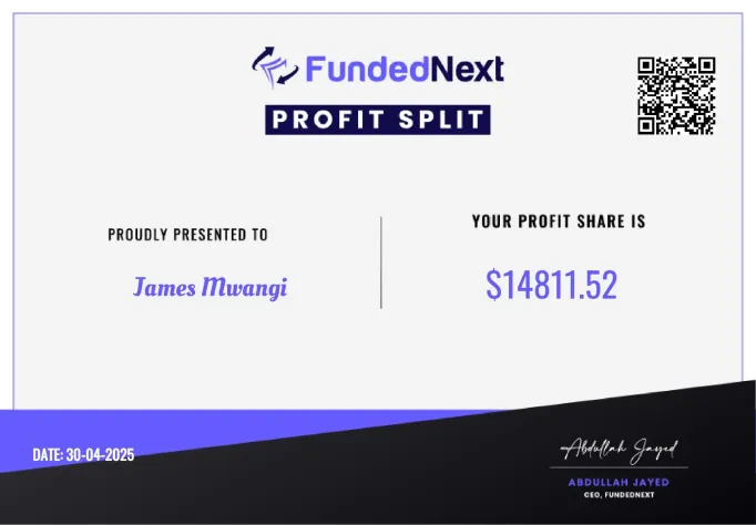 Funded trader certificate